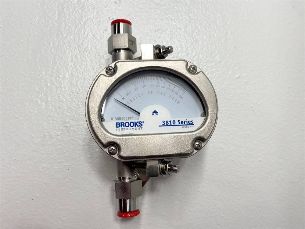 Brooks 1/2" NPT Armored Variable Area Flow Meter 3810GAD08DAAA2A00000